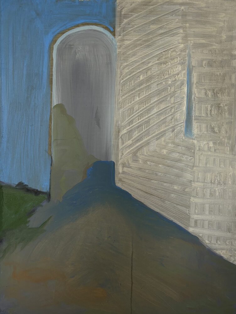 Flucht, 2024, Öl auf Leinwand, 60 × 80 cm