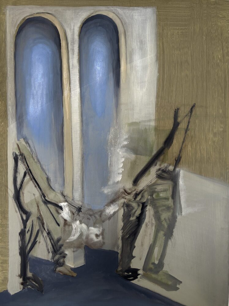 Ohne Titel, 2025, Öl auf Leinwand, 60 × 85 cm