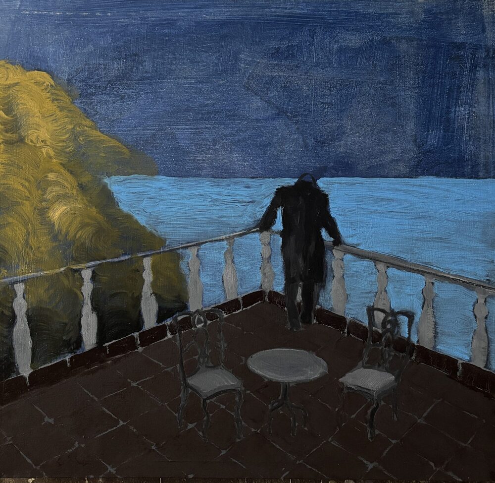 Aussicht, 2024, Öl auf Leinwand, 50 × 50 cm