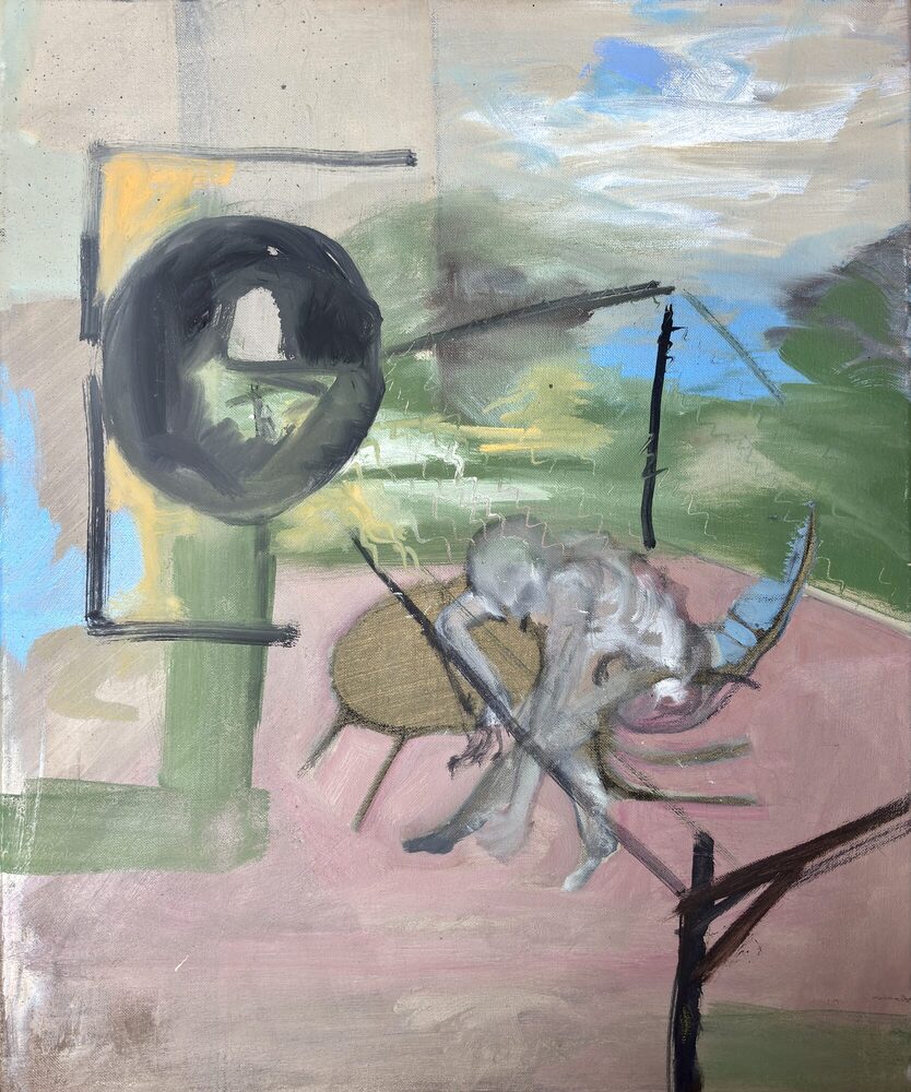 Abstraktion II, 2025, Öl auf Leinwand, 50 × 60 cm