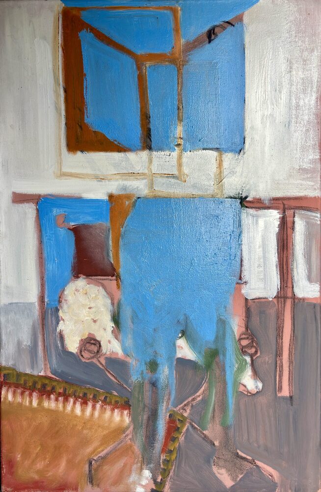 Abstraktion I, 2025, Öl auf Leinwand, 50 × 60 cm