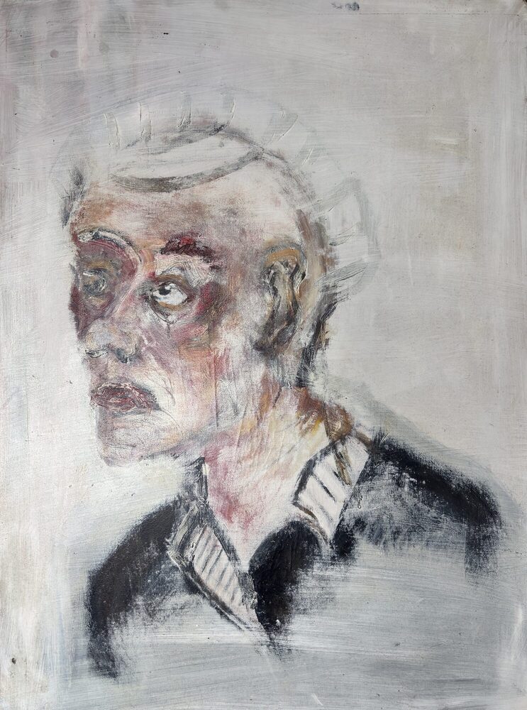 Hoffnung?, 2022, Öl auf Leinwand, 60 × 80 cm