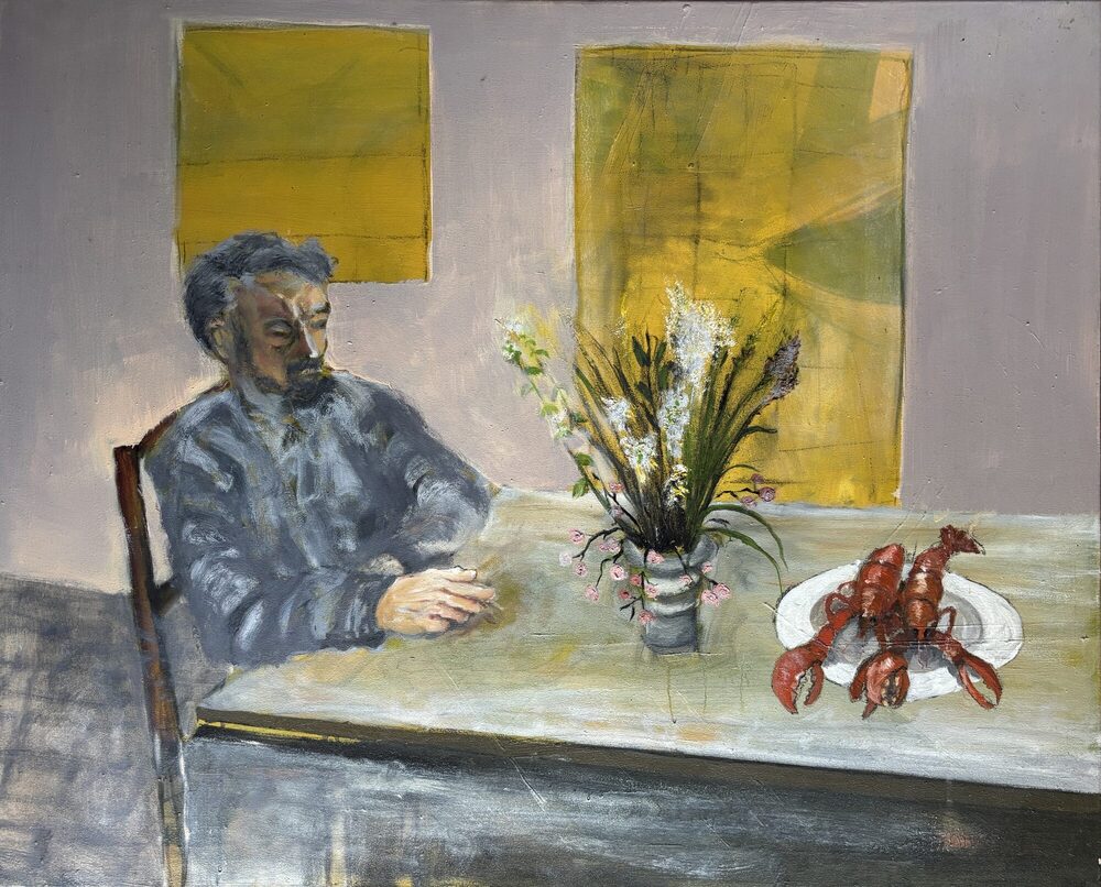 Krustentiere, 2023, Öl auf Leinwand, 105 × 85 cm