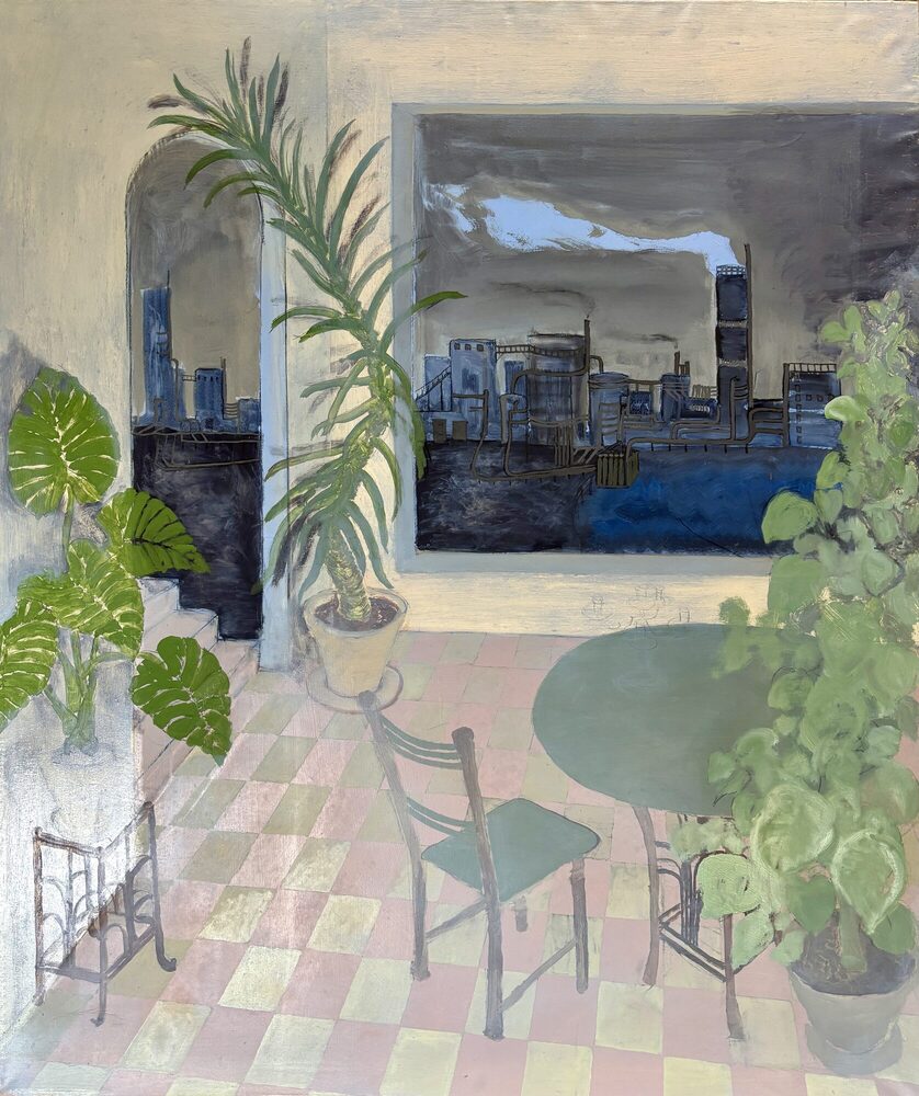 Gegensätze, 2025, Öl auf Leinwand, 105 × 125 cm