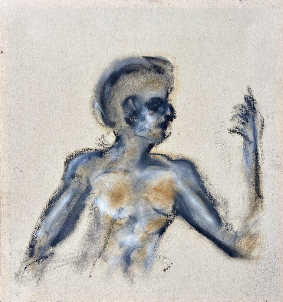Gestik, 2021, Öl auf Leinwand, 50 × 54 cm