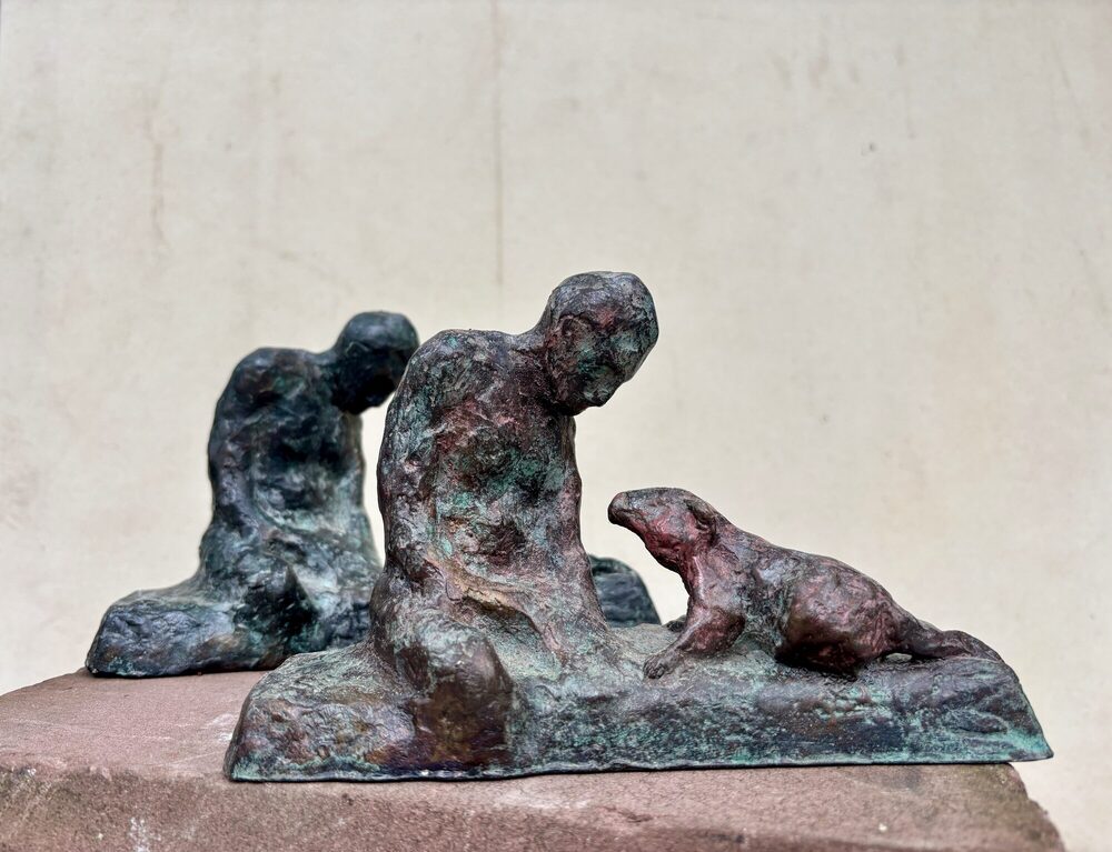 Rattenfänger, 2025, Bronze, 20 × 5 × 14 cm
