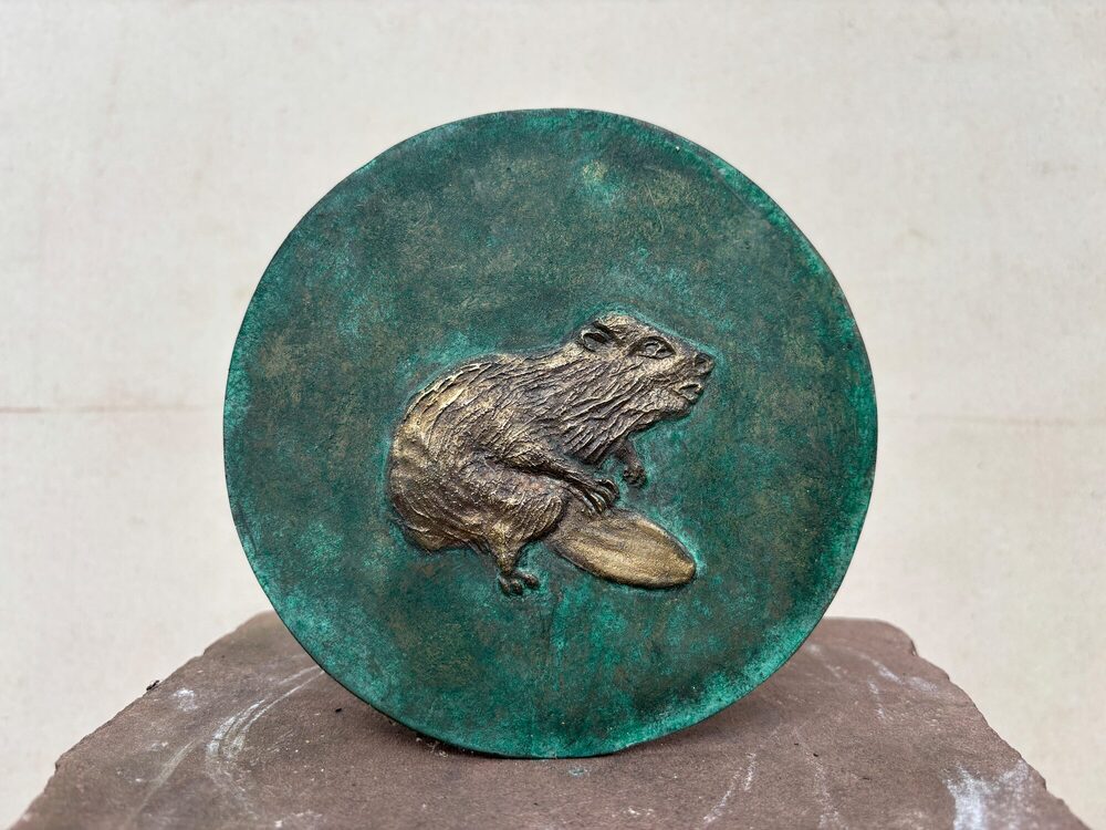 Biber, 2019, Bronze, 15 × 15 cm